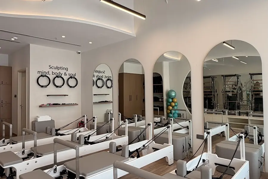 Inside Pilates Academy Arjan — the reformer floor